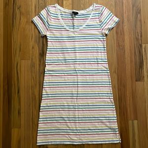 J.Crew Rainbow Stripe Dress, S
